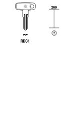 Toon details voor Silca Cilindersleutel brass RDC1 Afbeelding van Silca Cilindersleutel brass RDC1