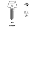 Toon details voor Silca Cilindersleutel brass RU25R Afbeelding van Silca Cilindersleutel brass RU25R