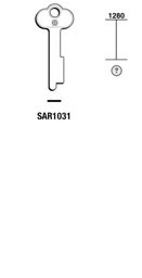 Toon details voor Silca Cilindersleutel brass SAR1031 Afbeelding van Silca Cilindersleutel brass SAR1031