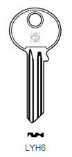 Toon details voor Silca Cilindersleutel brass LYH6 Afbeelding van Silca Cilindersleutel brass LYH6