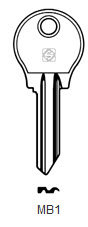 Toon details voor Silca Cilindersleutel brass MB1 Afbeelding van Silca Cilindersleutel brass MB1
