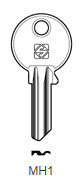 Toon details voor Silca Cilindersleutel brass MH1 Afbeelding van Silca Cilindersleutel brass MH1