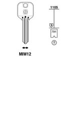 Toon details voor Silca Cilindersleutel brass MIW12 Afbeelding van Silca Cilindersleutel brass MIW12