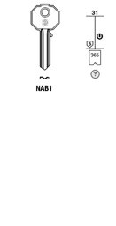 Toon details voor Silca Cilindersleutel brass NAB1 Afbeelding van Silca Cilindersleutel brass NAB1