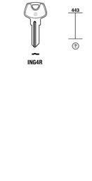 Toon details voor Silca Cilindersleutel brass ING4R Afbeelding van Silca Cilindersleutel brass ING4R