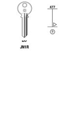 Toon details voor Silca Cilindersleutel brass JN1R Afbeelding van Silca Cilindersleutel brass JN1R