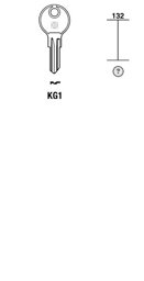 Toon details voor Silca Cilindersleutel brass KG1 Afbeelding van Silca Cilindersleutel brass KG1
