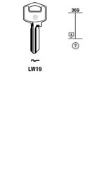 Toon details voor Silca Cilindersleutel brass LW19 Afbeelding van Silca Cilindersleutel brass LW19