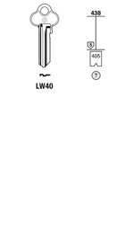 Toon details voor Silca Cilindersleutel brass LW40 Afbeelding van Silca Cilindersleutel brass LW40