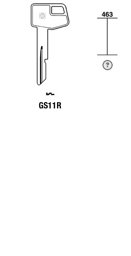Toon details voor Silca Cilindersleutel brass GS11R Afbeelding van Silca Cilindersleutel brass GS11R
