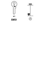 Toon details voor Silca Cilindersleutel brass GWS1 Afbeelding van Silca Cilindersleutel brass GWS1