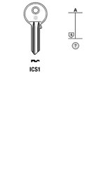 Toon details voor Silca Cilindersleutel brass ICS1 Afbeelding van Silca Cilindersleutel brass ICS1