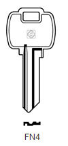 Toon details voor Silca Cilindersleutel brass FN4 Afbeelding van Silca Cilindersleutel brass FN4