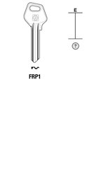 Toon details voor Silca Cilindersleutel brass FRP1 Afbeelding van Silca Cilindersleutel brass FRP1