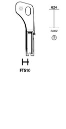 Toon details voor Silca Cilindersleutel brass FT510 Afbeelding van Silca Cilindersleutel brass FT510