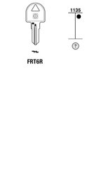 Toon details voor Silca Cilindersleutel brass FRT6R Afbeelding van Silca Cilindersleutel brass FRT6R