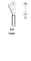 Toon details voor Silca Cilindersleutel brass FT500C Afbeelding van Silca Cilindersleutel brass FT500C