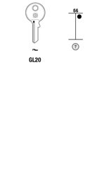 Toon details voor Silca Cilindersleutel brass GL20 Afbeelding van Silca Cilindersleutel brass GL20