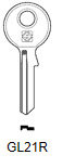 Toon details voor Silca Cilindersleutel brass GL21R Afbeelding van Silca Cilindersleutel brass GL21R