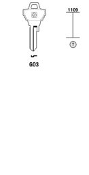 Toon details voor Silca Cilindersleutel brass GO3 Afbeelding van Silca Cilindersleutel brass GO3