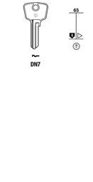 Toon details voor Silca Cilindersleutel brass DN7 Afbeelding van Silca Cilindersleutel brass DN7