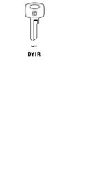 Toon details voor Silca Cilindersleutel brass DY1R Afbeelding van Silca Cilindersleutel brass DY1R