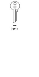 Toon details voor Silca Cilindersleutel brass FB11R Afbeelding van Silca Cilindersleutel brass FB11R