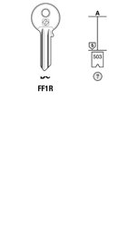 Toon details voor Silca Cilindersleutel brass FF1R Afbeelding van Silca Cilindersleutel brass FF1R