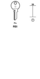 Toon details voor Silca Cilindersleutel brass FIS1 Afbeelding van Silca Cilindersleutel brass FIS1
