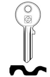 Toon details voor Silca Cilindersleutel brass CS7 Afbeelding van Silca Cilindersleutel brass CS7