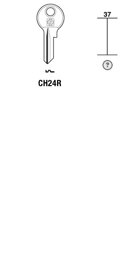 Toon details voor Silca Cilindersleutel brass CH24R Afbeelding van Silca Cilindersleutel brass CH24R