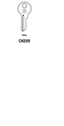 Toon details voor Silca Cilindersleutel brass CH25R Afbeelding van Silca Cilindersleutel brass CH25R