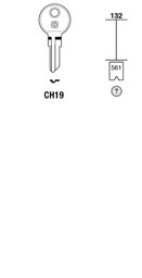 Toon details voor Silca Cilindersleutel brass CH19 Afbeelding van Silca Cilindersleutel brass CH19