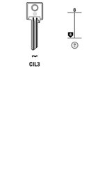 Toon details voor Silca Cilindersleutel brass CIL3 Afbeelding van Silca Cilindersleutel brass CIL3