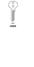 Toon details voor Silca Cilindersleutel brass COR2R Afbeelding van Silca Cilindersleutel brass COR2R