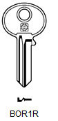 Toon details voor Silca Cilindersleutel brass BOR1R Afbeelding van Silca Cilindersleutel brass BOR1R