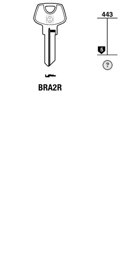 Toon details voor Silca Cilindersleutel brass BRA2R Afbeelding van Silca Cilindersleutel brass BRA2R