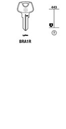 Toon details voor Silca Cilindersleutel brass BRA1R Afbeelding van Silca Cilindersleutel brass BRA1R