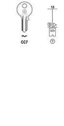 Toon details voor Silca Cilindersleutel brass CC7 Afbeelding van Silca Cilindersleutel brass CC7