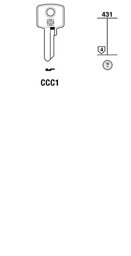 Toon details voor Silca Cilindersleutel brass CCC1 Afbeelding van Silca Cilindersleutel brass CCC1
