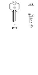 Toon details voor Silca Cilindersleutel brass AT2R Afbeelding van Silca Cilindersleutel brass AT2R