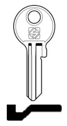 Toon details voor Silca Cilindersleutel brass AB13 Afbeelding van Silca Cilindersleutel brass AB13