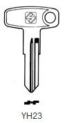 Toon details voor Silca Autosleutel z/plastic kop staal YH23 Afbeelding van Silca Autosleutel z/plastic kop staal YH23