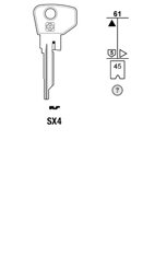 Toon details voor Silca Autosleutel z/plastic kop staal SX4 Afbeelding van Silca Autosleutel z/plastic kop staal SX4