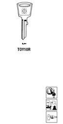 Toon details voor Silca Autosleutel z/plastic kop staal TOY10R Afbeelding van Silca Autosleutel z/plastic kop staal TOY10R
