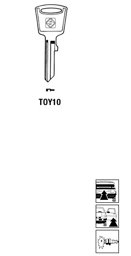Toon details voor Silca Autosleutel z/plastic kop staal TOY10 Afbeelding van Silca Autosleutel z/plastic kop staal TOY10