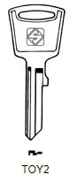 Toon details voor Silca Autosleutel z/plastic kop staal TOY2 Afbeelding van Silca Autosleutel z/plastic kop staal TOY2