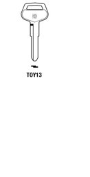 Toon details voor Silca Autosleutel z/plastic kop staal TOY13 Afbeelding van Silca Autosleutel z/plastic kop staal TOY13