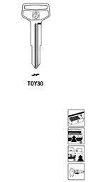 Toon details voor Silca Autosleutel z/plastic kop staal TOY30 Afbeelding van Silca Autosleutel z/plastic kop staal TOY30