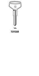 Toon details voor Silca Autosleutel z/plastic kop staal TOY35R Afbeelding van Silca Autosleutel z/plastic kop staal TOY35R